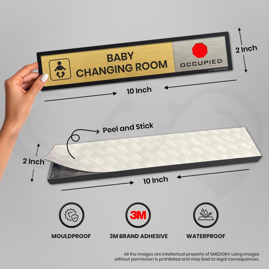 "Baby Changing Area" with Available / Occupied status