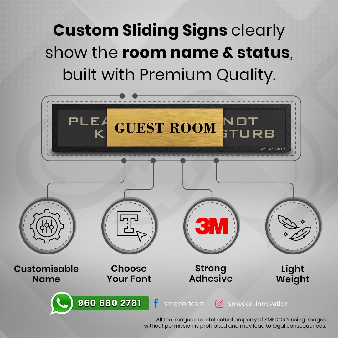 "DO NOT DISTURB / PLEASE KNOCK" status