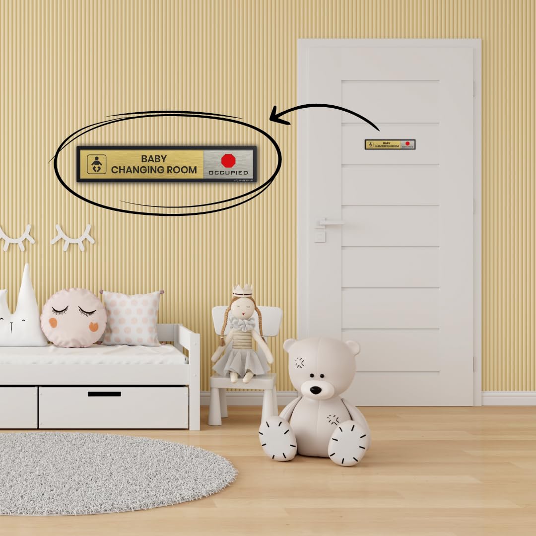 "Baby Changing Area" with Available / Occupied status