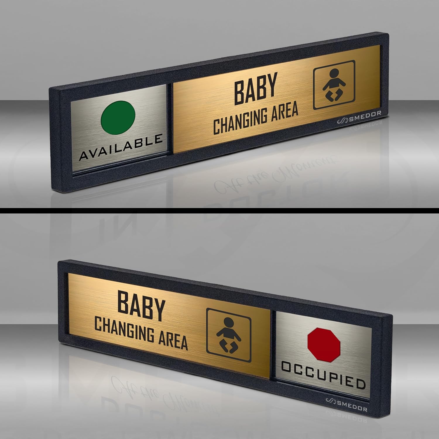 "Baby Changing Area" with Available / Occupied status