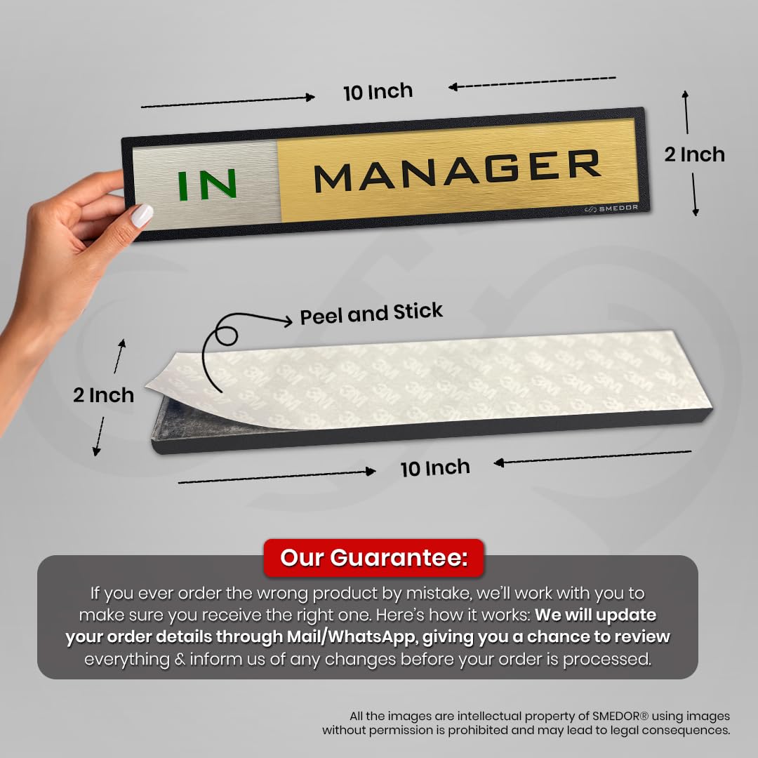 "Manager" with IN / OUT status - SMEDOR